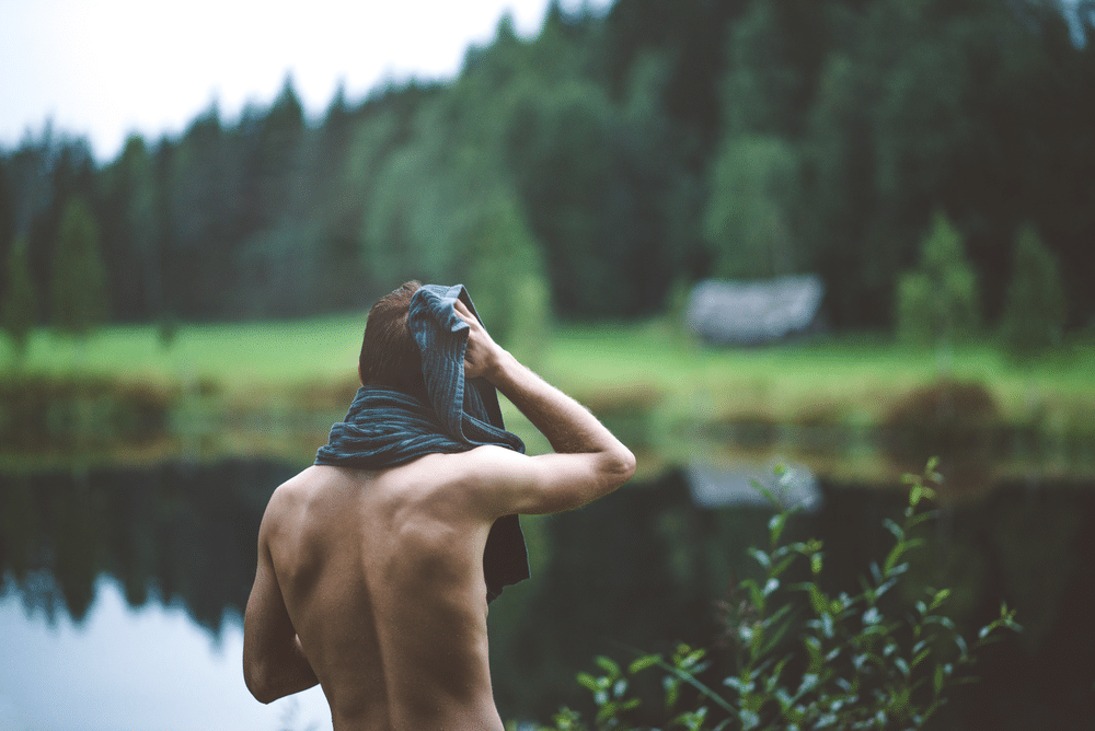 ハルビアサウナで水と遊ぶ